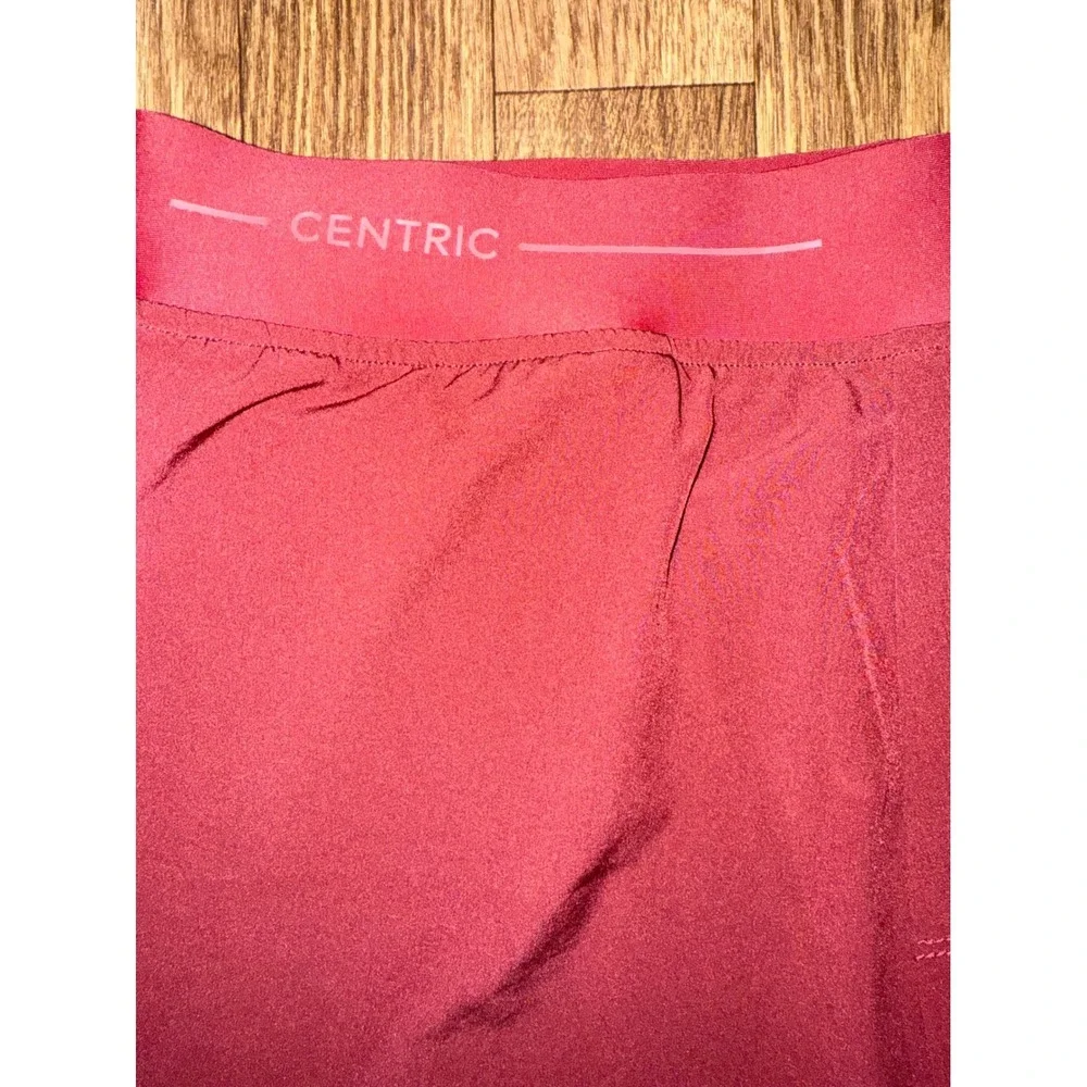 Centric Running Shorts Athletic Gym Workout Maroon with Liner Size M - Picture 2 of 5